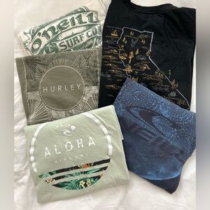 Surf T Shirts - Pk of 5 Size - Large
O’Neill, Ripcurl, Hurley, Quicksilver